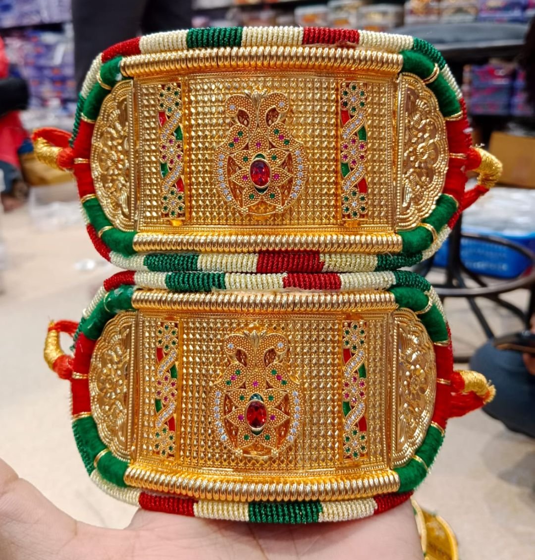 High Gold Plated Traditional Bajuband Without Loom