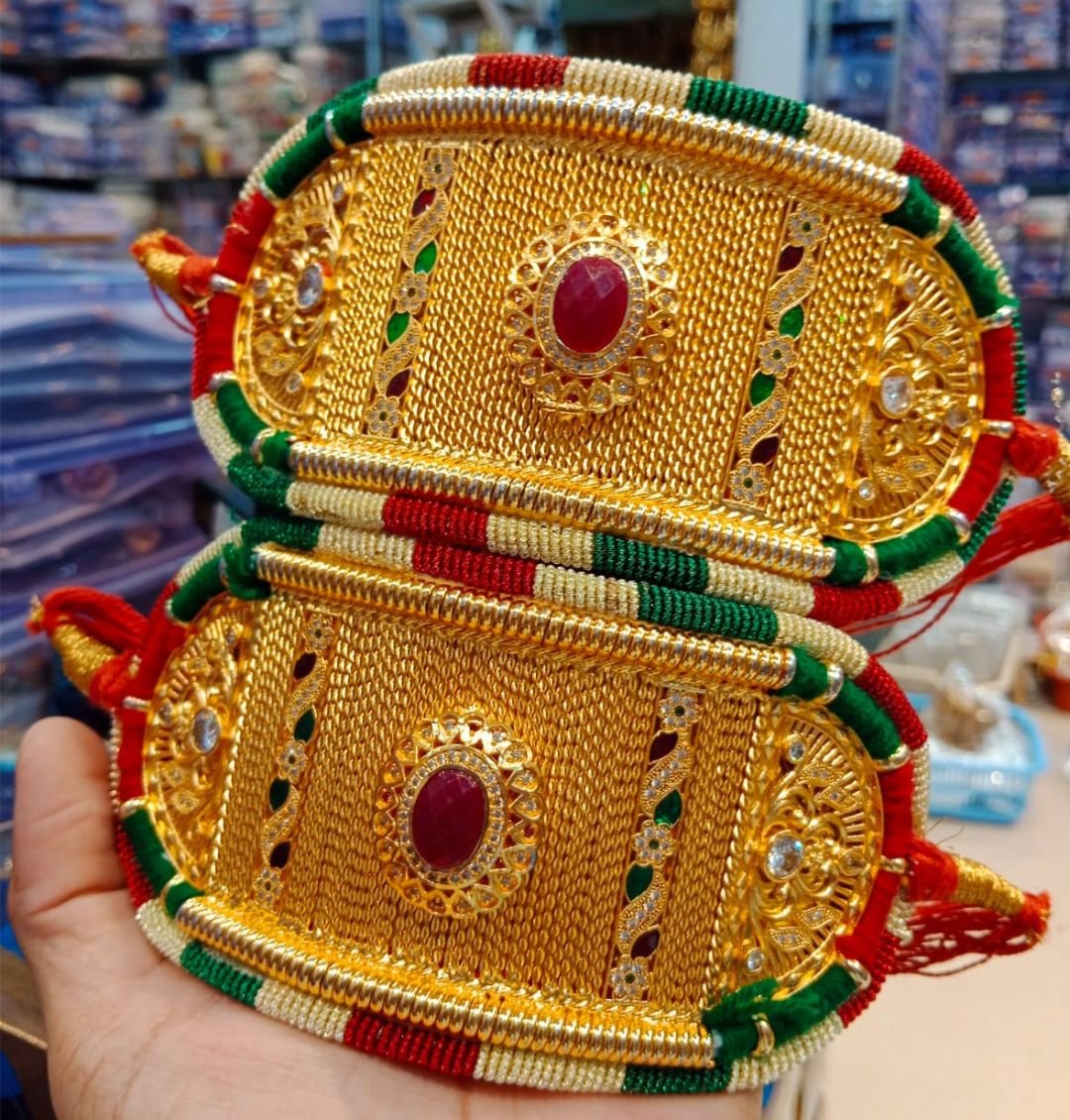 High Gold Plated Traditional Bajuband Without Loom