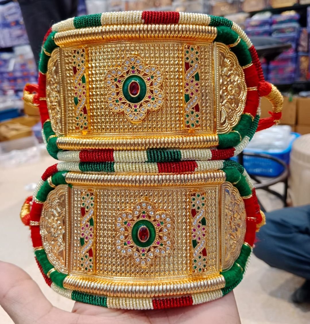 High Gold Plated Traditional Bajuband Without Loom