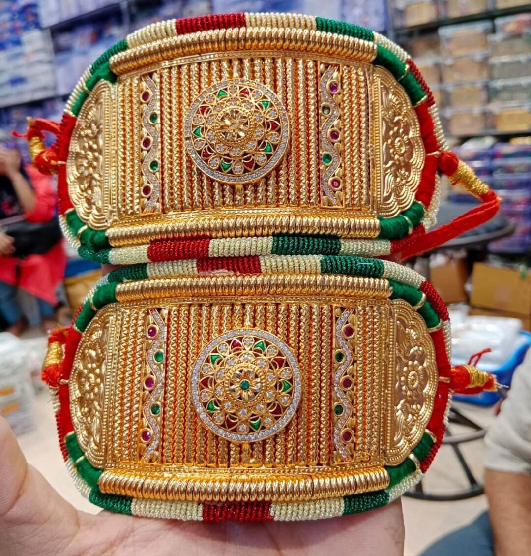 High Gold Plated Traditional Bajuband Without Loom