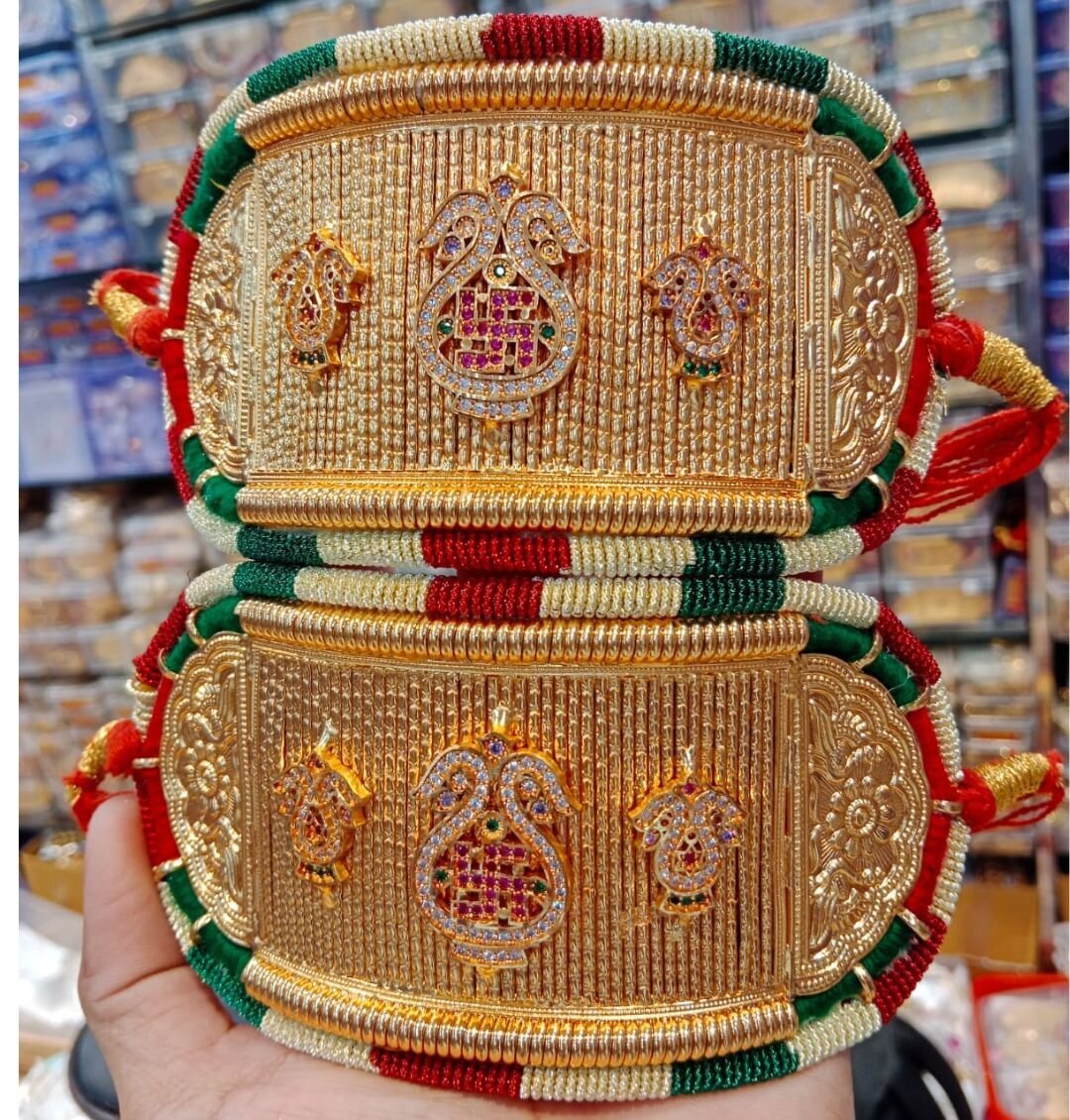 High Gold Plated Traditional Bajuband Without Loom