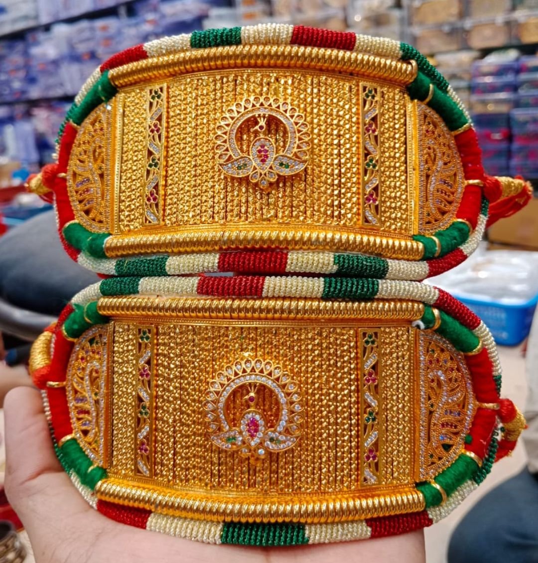 High Gold Plated Traditional Bajuband Without Loom