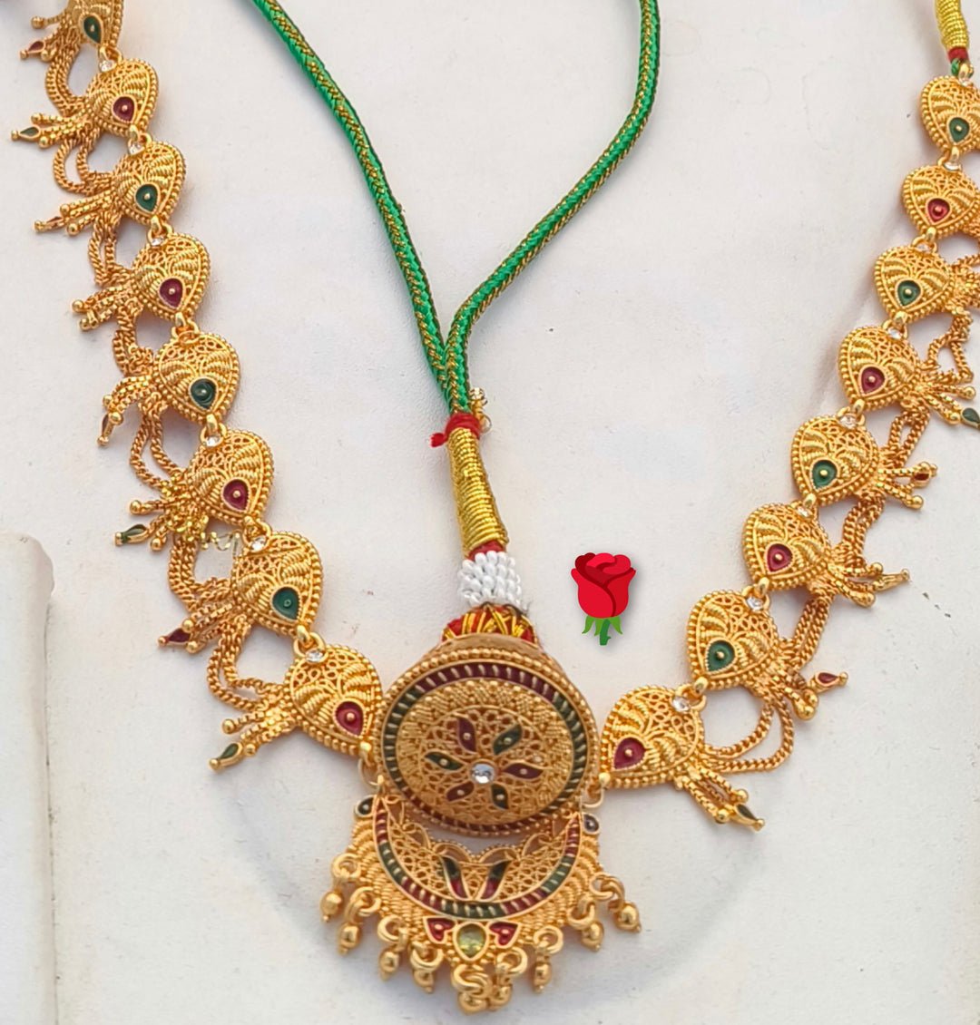 Gold Premium Quality Rajputi Rakhdi Set
