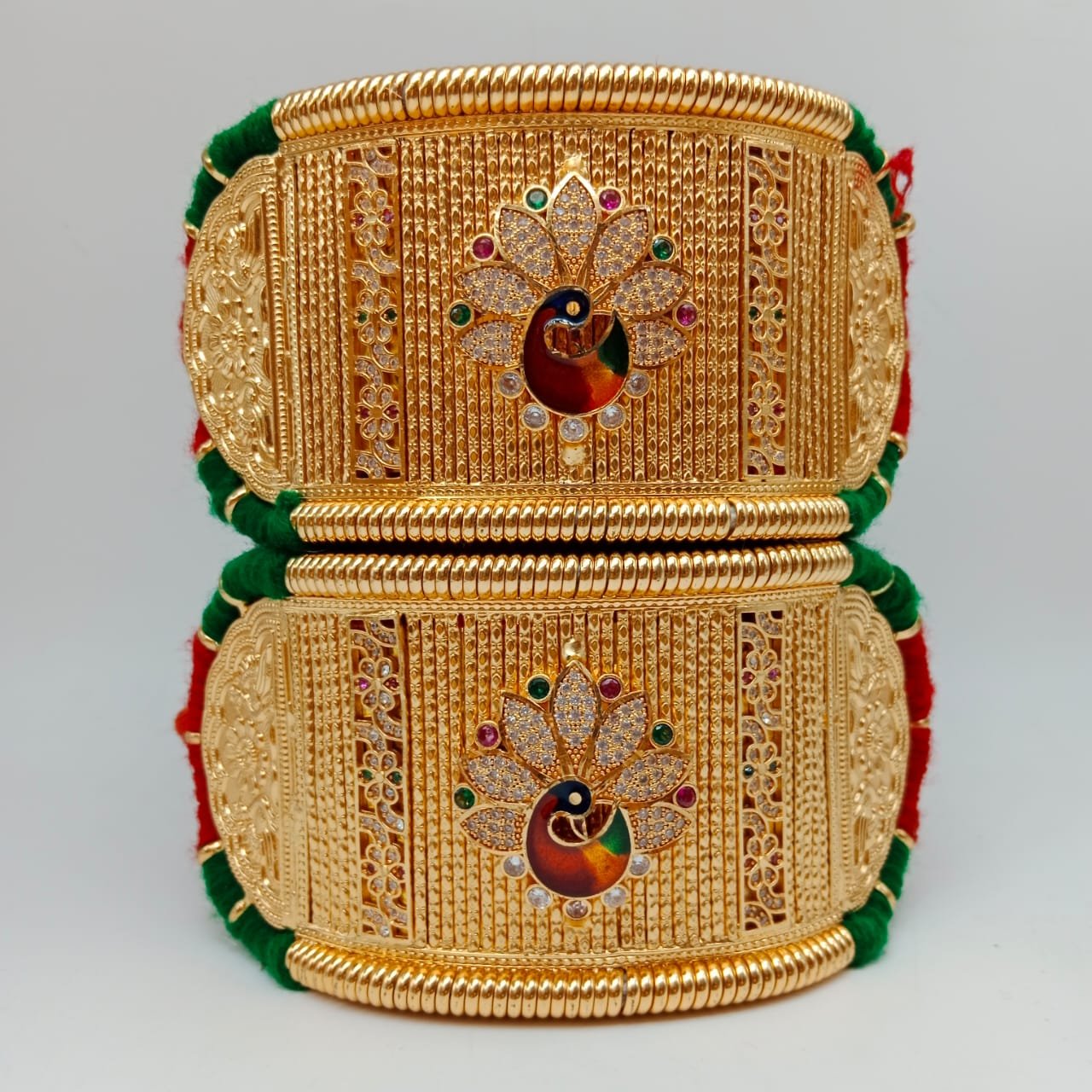 Gold Traditional High Quility Bajuband With Loom